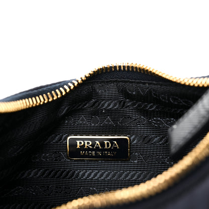 Prada Re-Nylon Saffiano Stitched Mini Re-Edition 1995 Chaine Shoulder Bag Navy 6 of 9