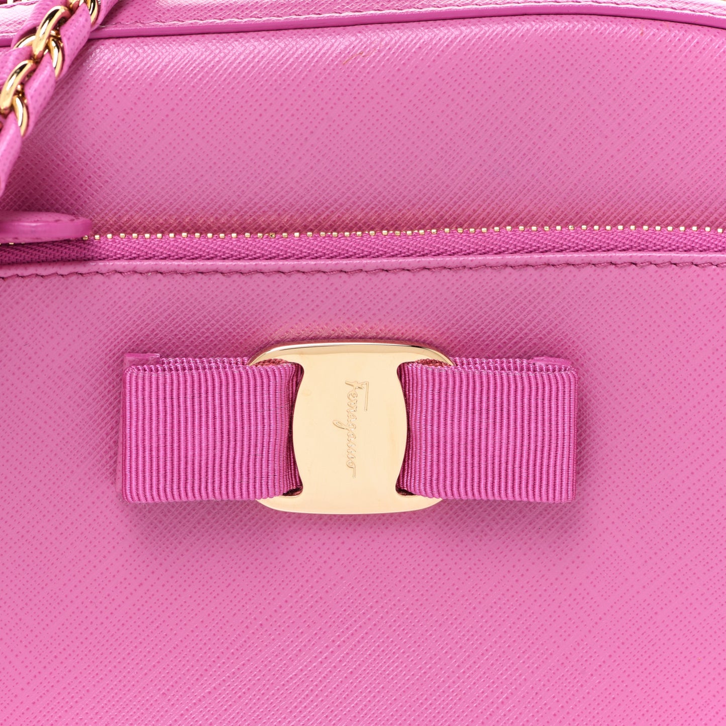 Saffiano Lydia Bow Camera Bag Pink