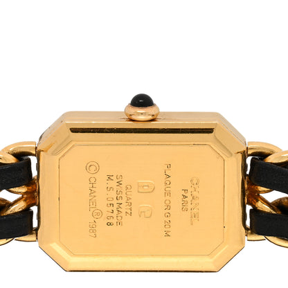 Chanel Stainless Steel Lambskin 20mm Chain Premiere Quartz Watch Gold L 4 of 4