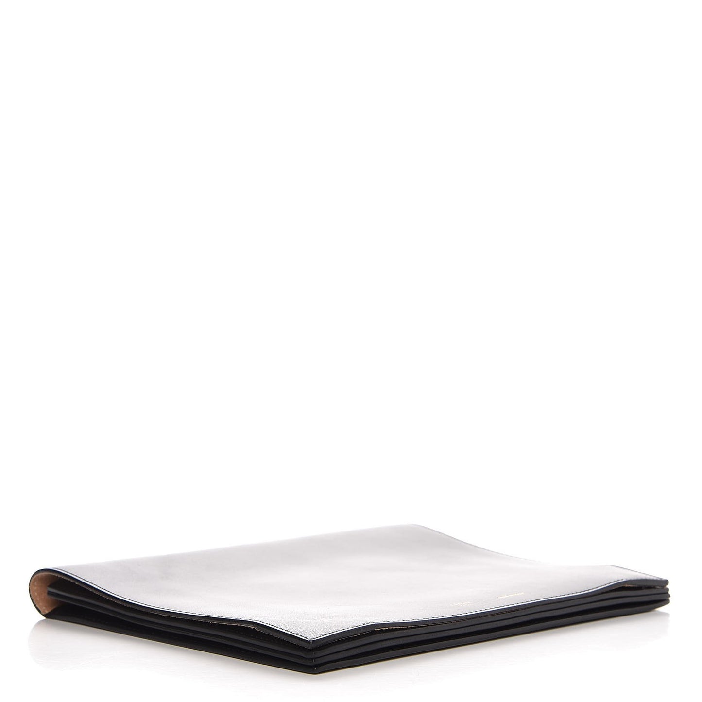 Smooth Lambskin iPad Folio Clutch Black