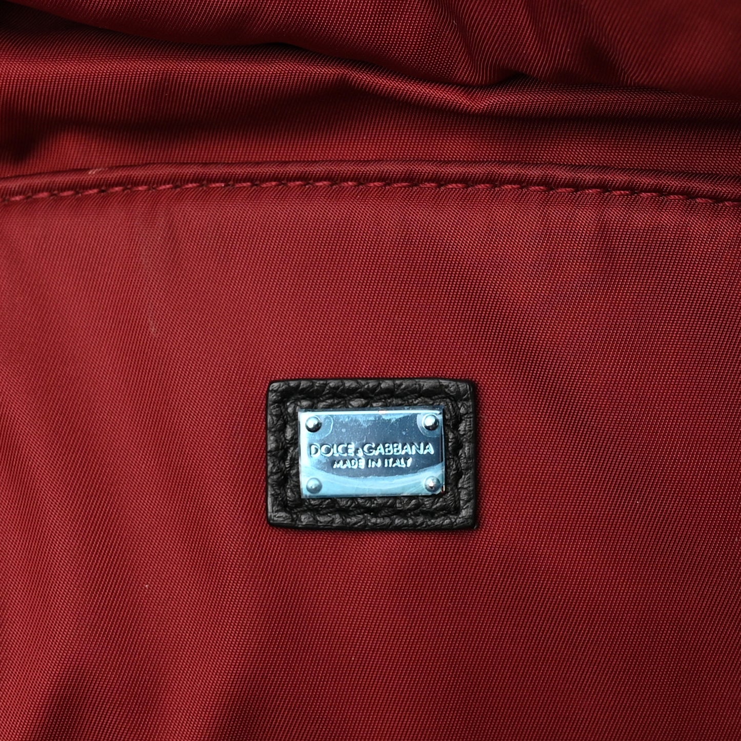 Nylon Logo Patches Backpack Black