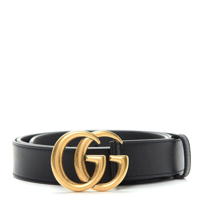 Gucci Moon Calfskin Double G 30mm Belt 105 42 Black 1 of 5