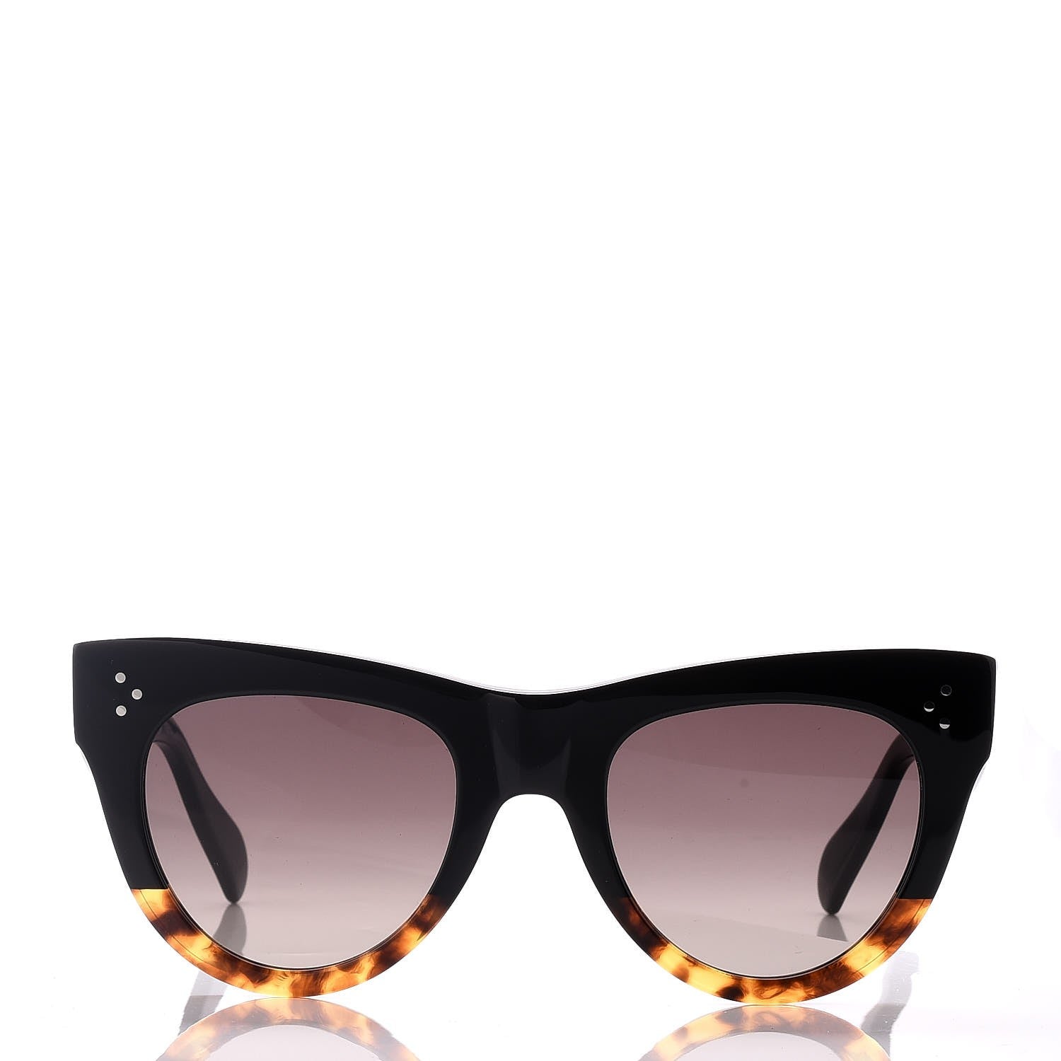 Celine Cat Eye Sunglasses 51mm CL400461 Black Havana Brown 2 of 6