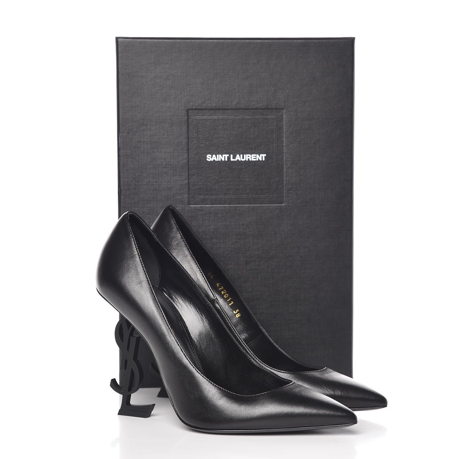 Saint Laurent Nappa Opyum 110 Pumps 38 Black 14 of 14