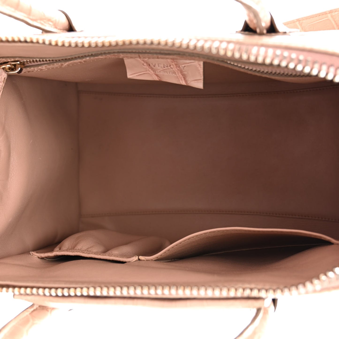 Crocodile Medium Antigona Nude Pink