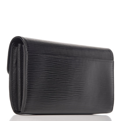 Louis Vuitton Epi Sarah Wallet NM Black 3 of 13