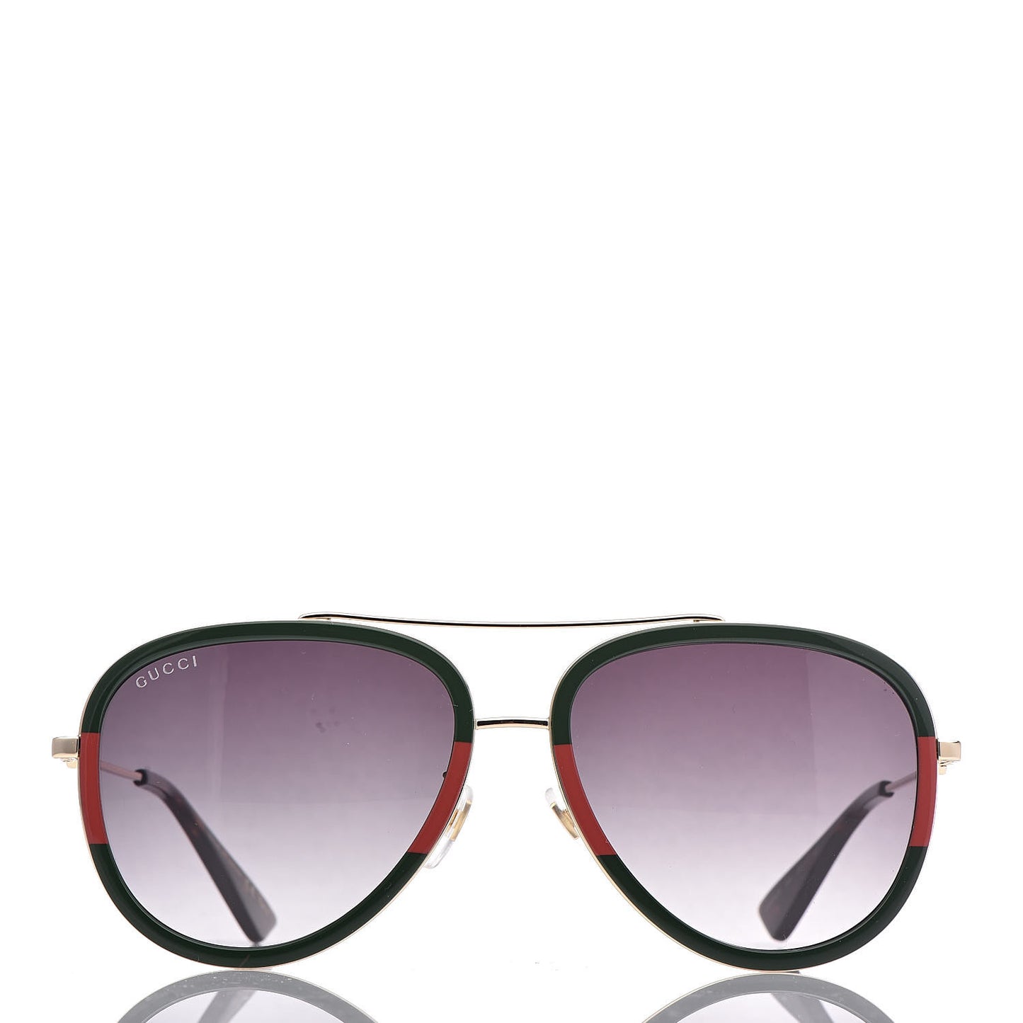 Web Aviator Sunglasses GG0062S Green Red