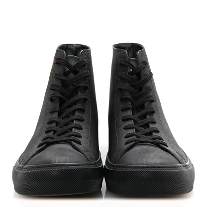 Louis Vuitton Calfskin LV Tattoo Sneaker Boots 8 Black 3 of 9
