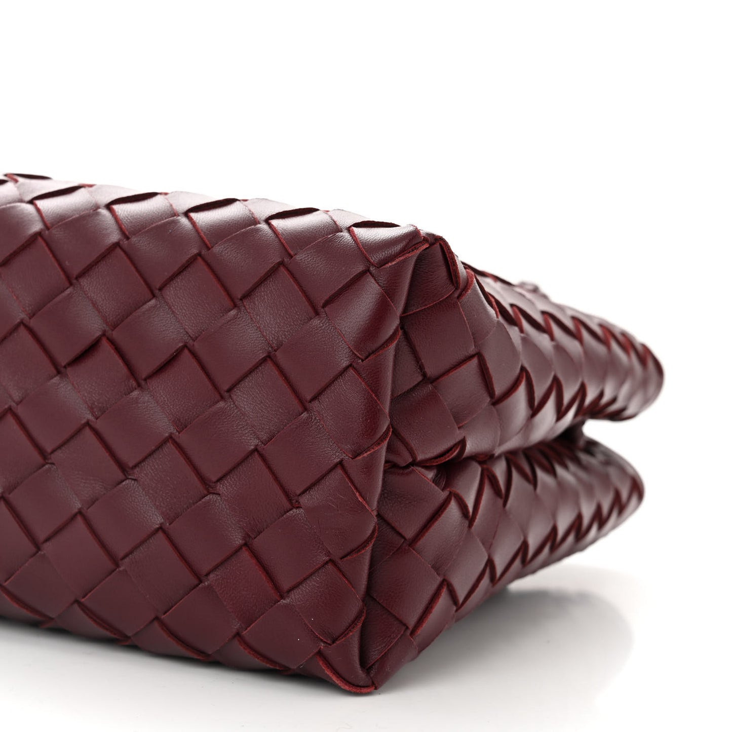 Nappa Intrecciato Small Andiamo Shoulder Bag Barolo