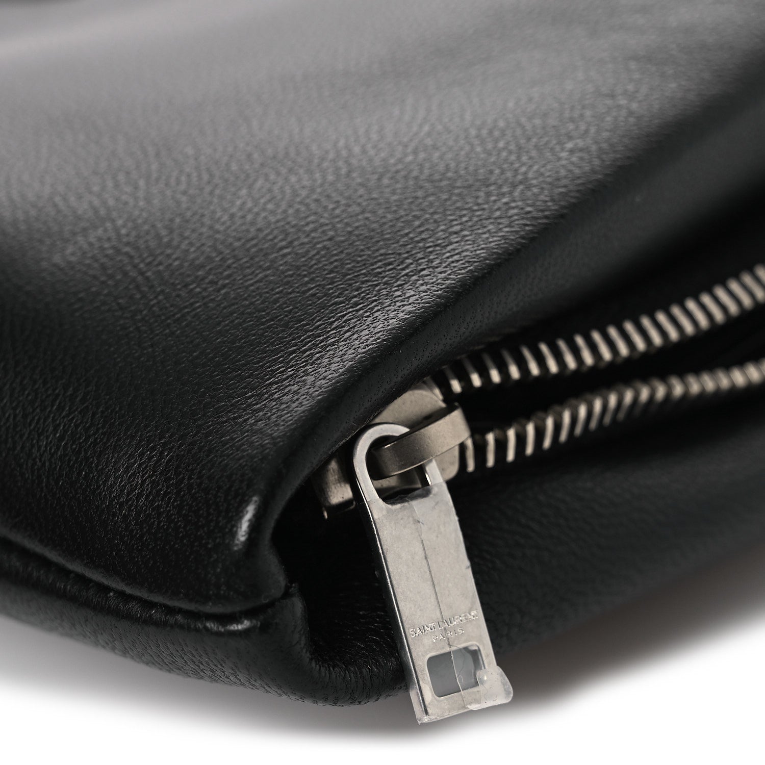 Saint Laurent Lambskin Large Puffy Pouch Black 11 of 12