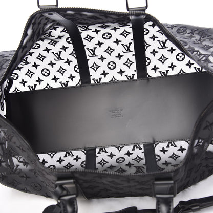 Louis Vuitton Monogram See Through Keepall Bandouliere 50 Black 7 of 8