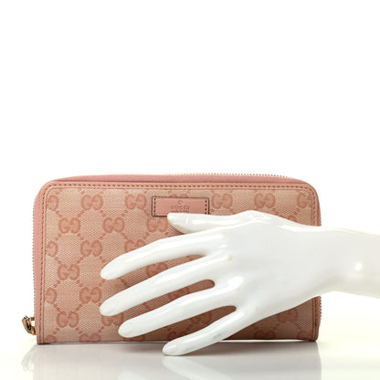 Gucci Monogram Joy Zip Around Organizer Wallet Pink 2 of 8