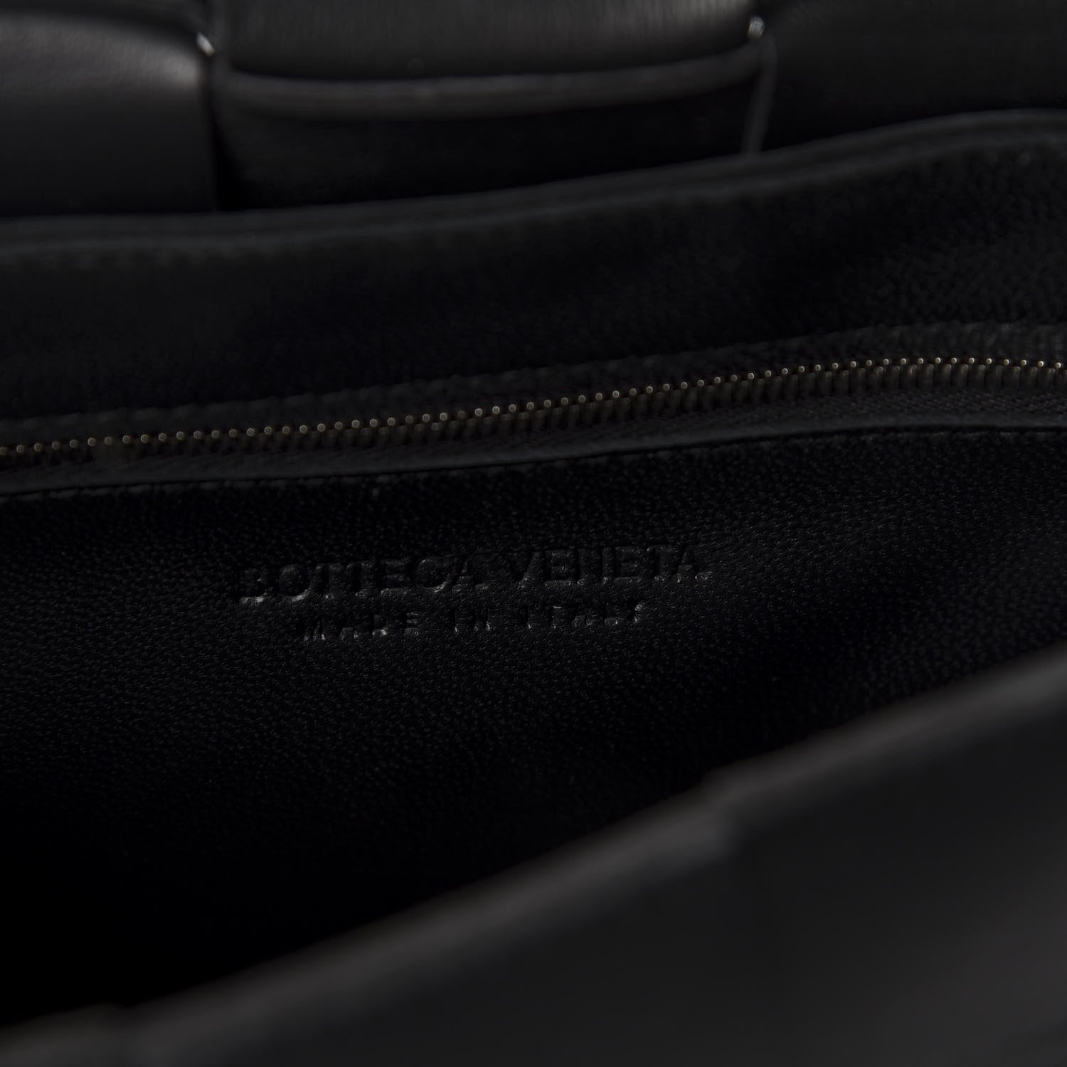 Bottega Veneta Lambskin Maxi Intrecciato Cassette Crossbody Bag Black 8 of 14