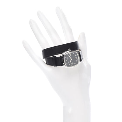 David Yurman Stainless Steel Calfskin Diamond 27mm Albion Wrap Quartz Watch Black 2 of 6