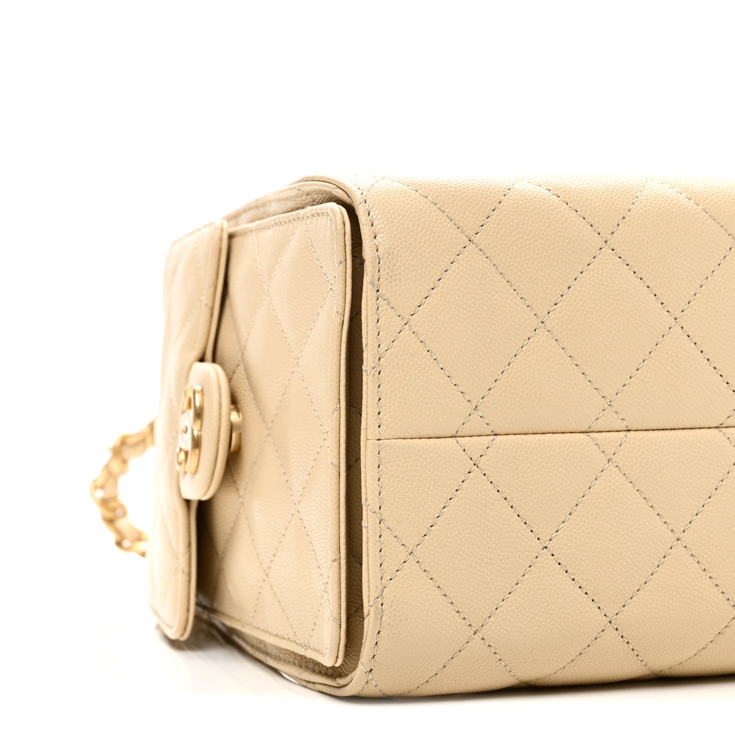 Chanel Caviar Quilted Small Chanel 25 Handbag Light Beige 9 of 10