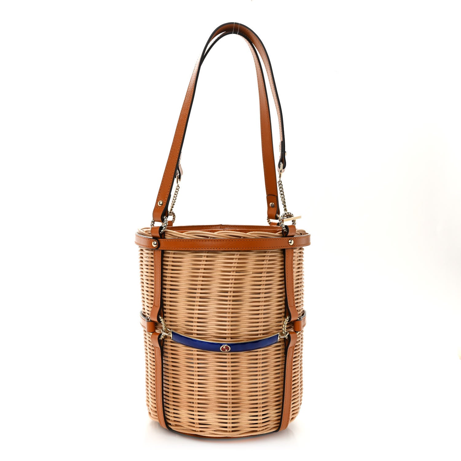 Gucci Wicker Bucket Bag Natural 1 of 10