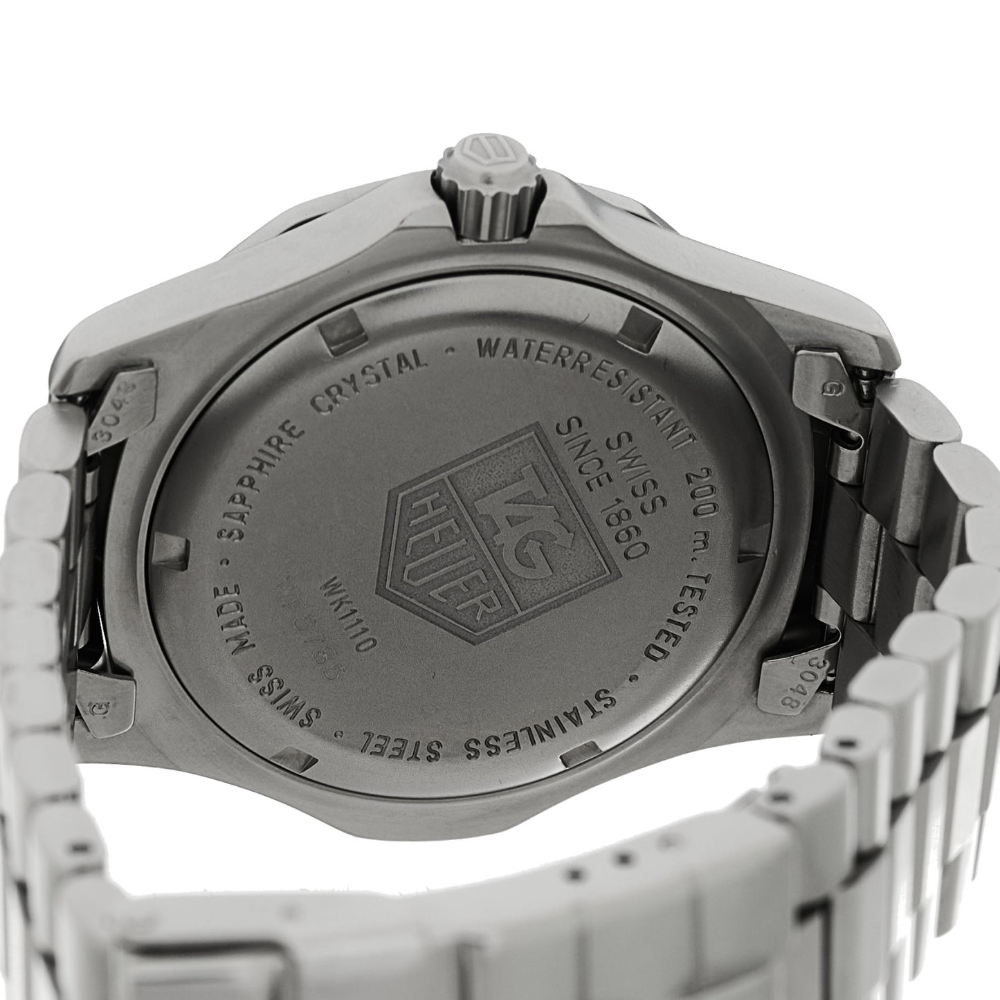 Stainless Steel 38mm Professional Series 2000 Quartz Watch Black WK1110-0