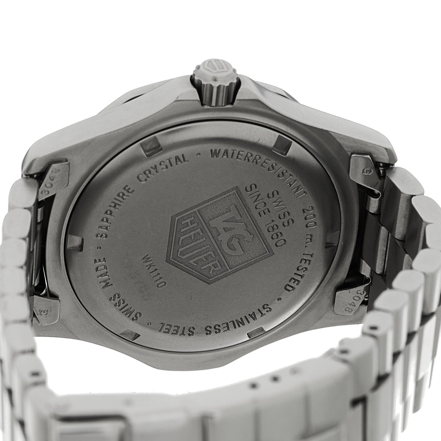 Tag Heuer Stainless Steel 38mm Professional Series 2000 Quartz Watch Black WK1110-0 4 of 4