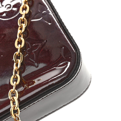 Louis Vuitton Vernis Pochette Felicie Chain Wallet Amarante 14 of 15