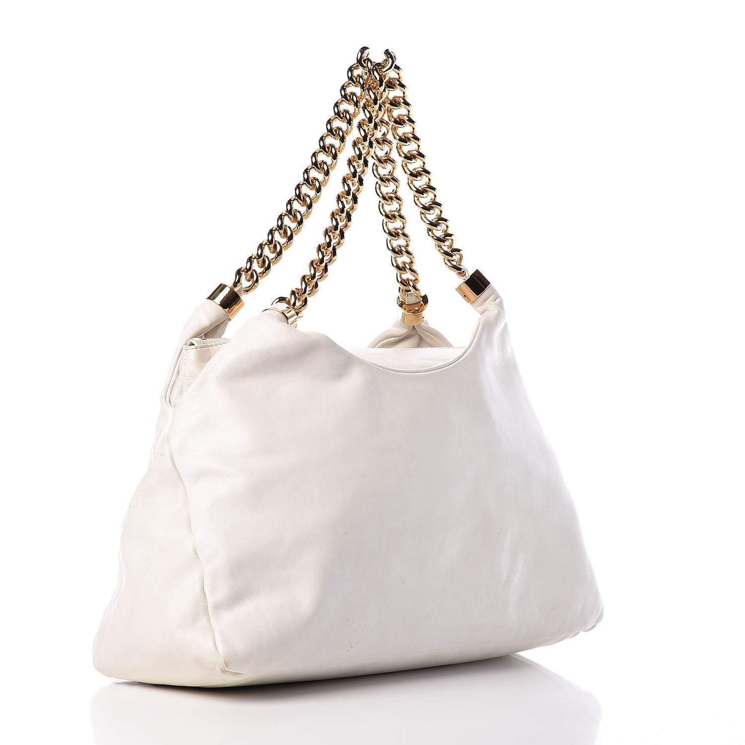 Chanel Calfskin Rodeo Drive Hobo White 3 of 12