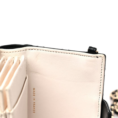 Chanel Lambskin Quilted Book Card Holder on Chain Black 14 of 16