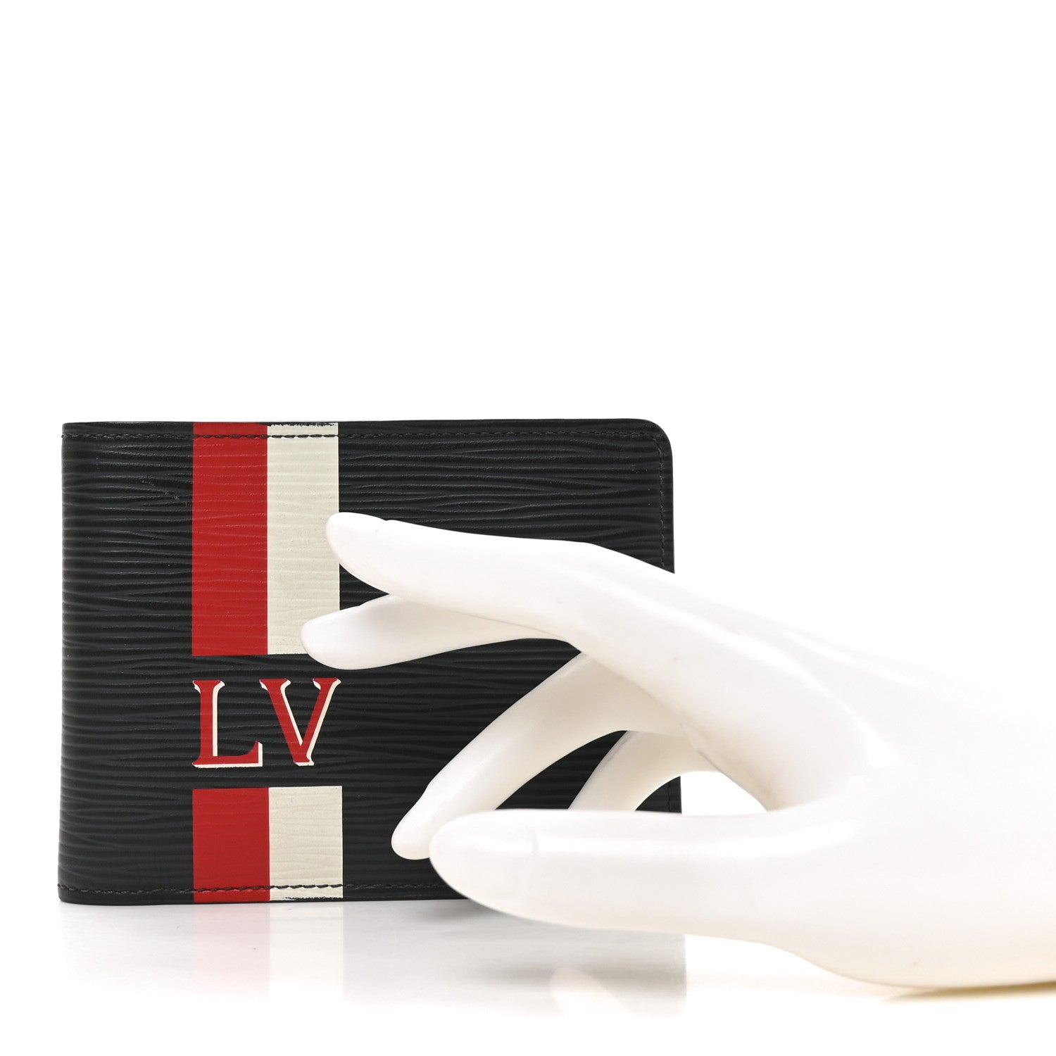 Louis Vuitton Epi Multiple Wallet Navy Red White 2 of 7