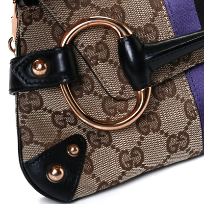 Gucci Tom Ford Monogram Horsebit Web Clutch Purple 4 of 7