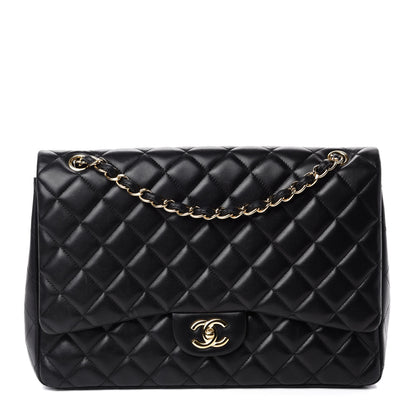 Chanel Lambskin Quilted Maxi Single Flap Black 1 of 13