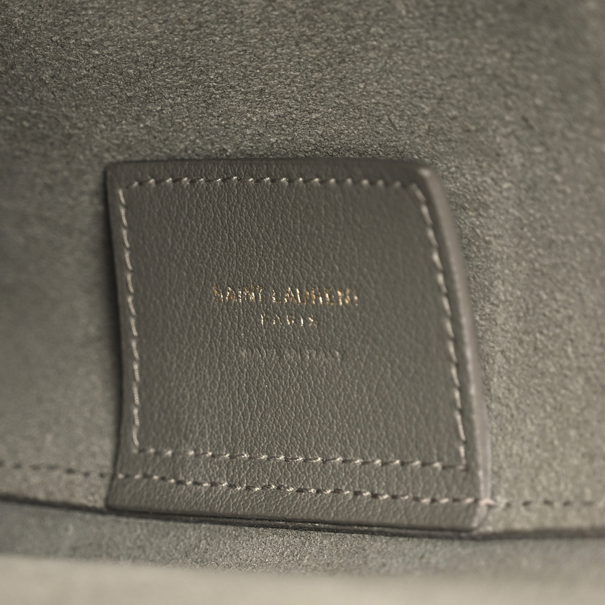 Saint Laurent Calfskin Large Shopping Tote Kaki Militaire 7 of 11