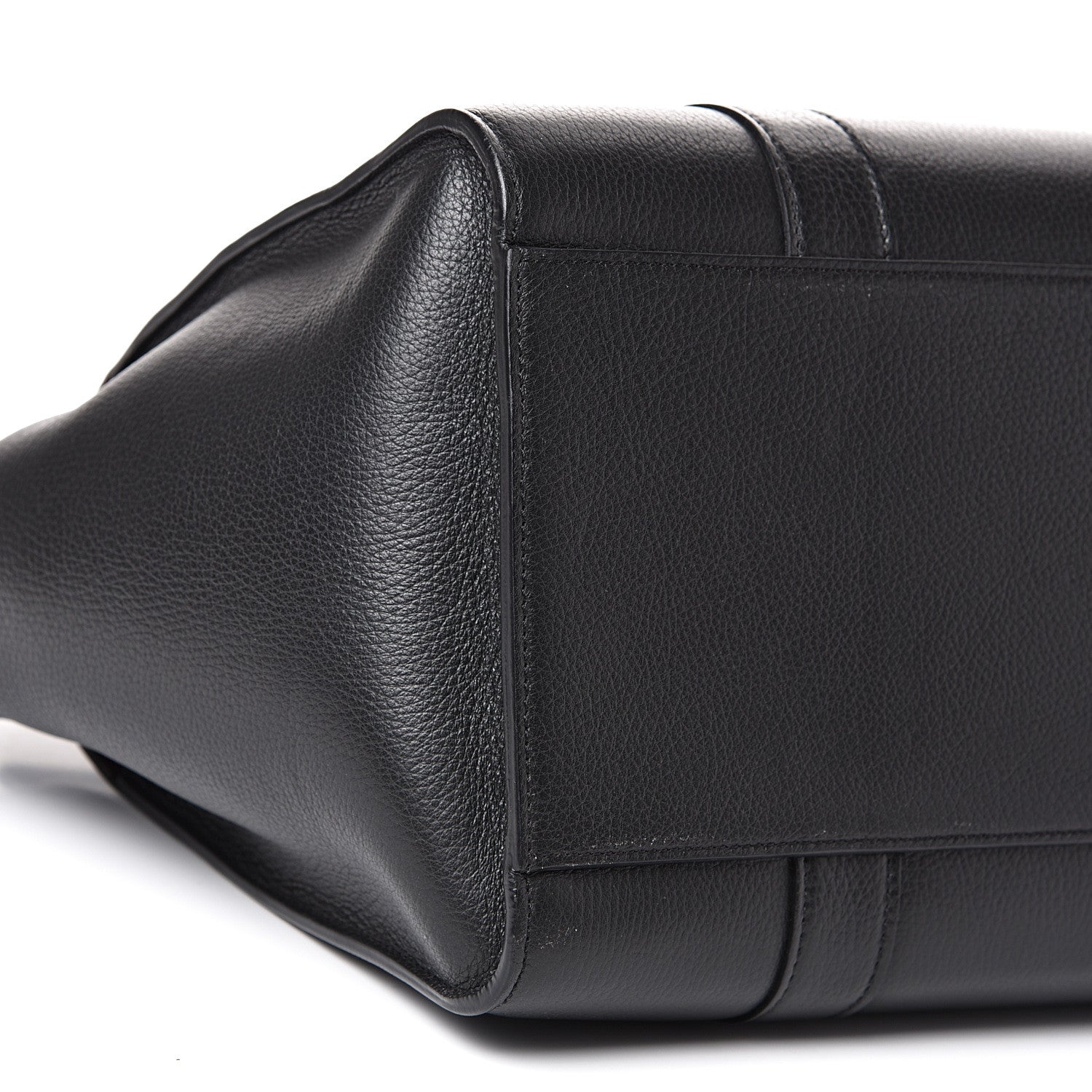 Mulberry Grain Vegetable Tanned Calfskin Zipped Bayswater Black 7 of 8