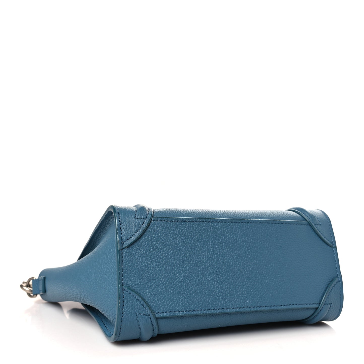 Drummed Calfskin Nano Luggage Blue