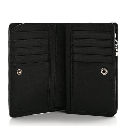 Gucci Sakai Be Green Calfskin Diagonal Stitched Blondie Travel Wallet Black 5 of 12