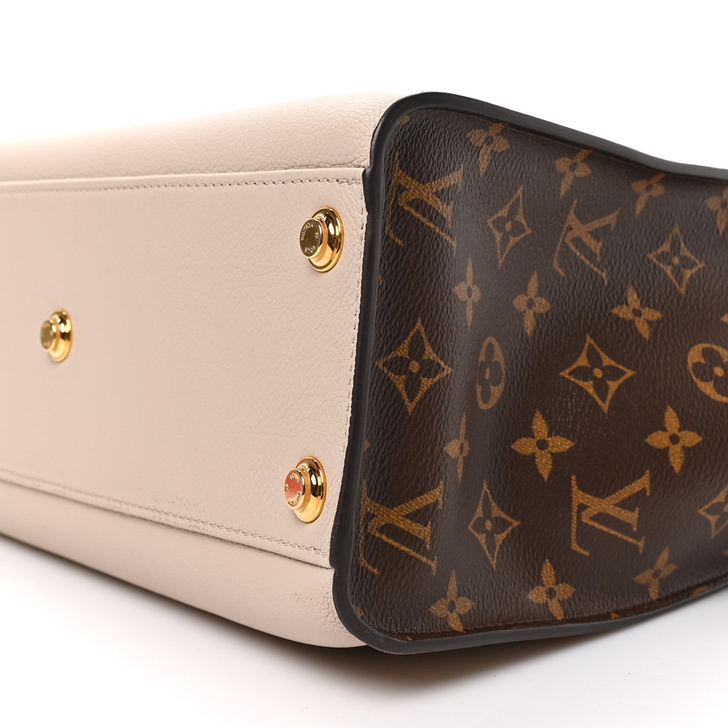 Louis Vuitton Calfskin Monogram On My Side Greige 8 of 8