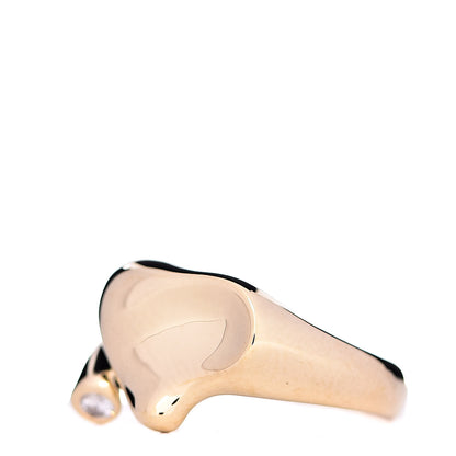Tiffany 18K Yellow Gold Diamond Elsa Peretti Full Heart Ring 50 5.25 3 of 5