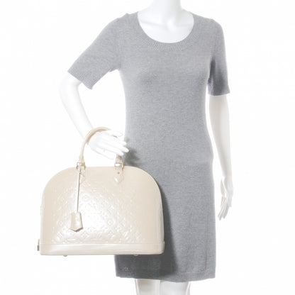 Louis Vuitton Vernis Alma GM Blanc Corail 2 of 8