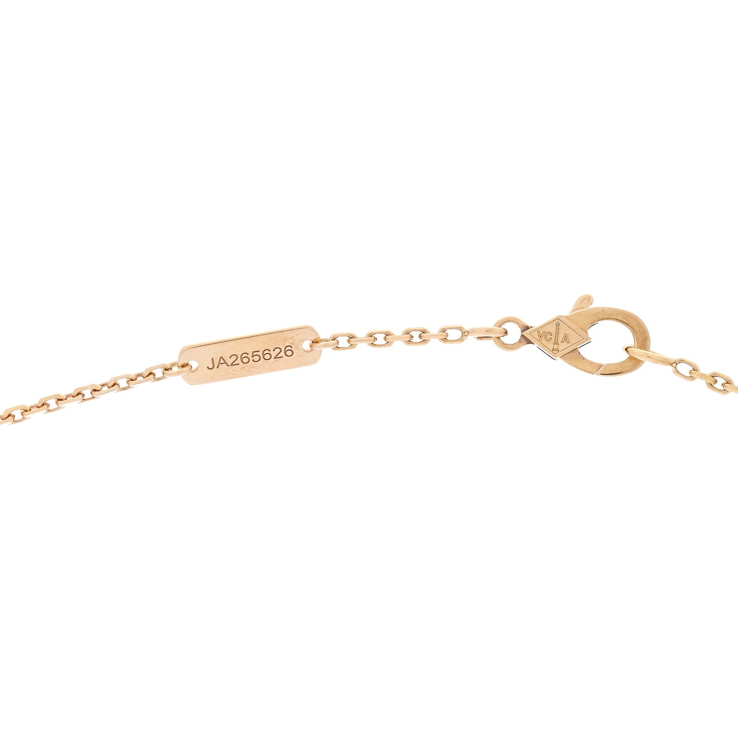 18K Yellow Gold Carnelian Vintage Alhambra Pendant Necklace