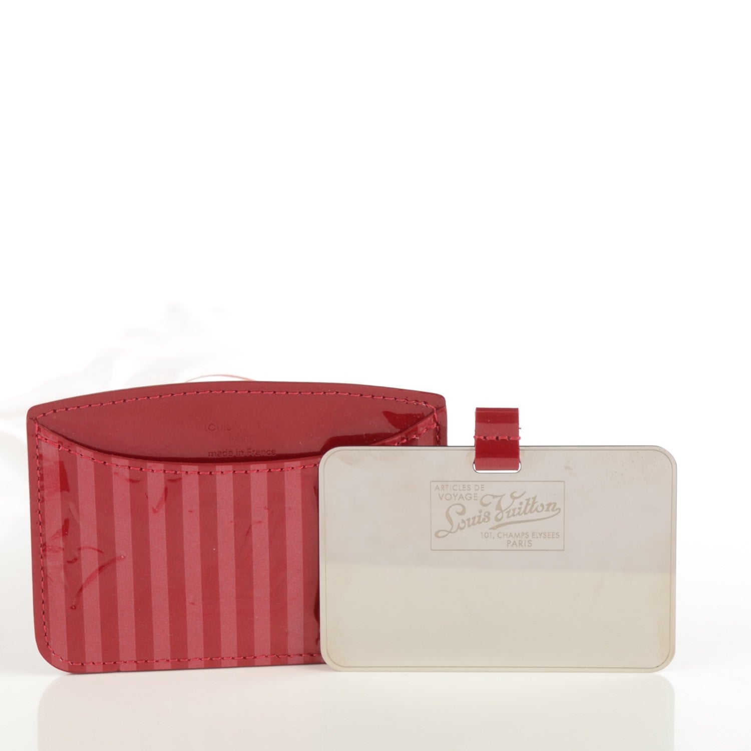 Louis Vuitton Vernis Rayures Mirror Case Pomme D'Amour 6 of 6