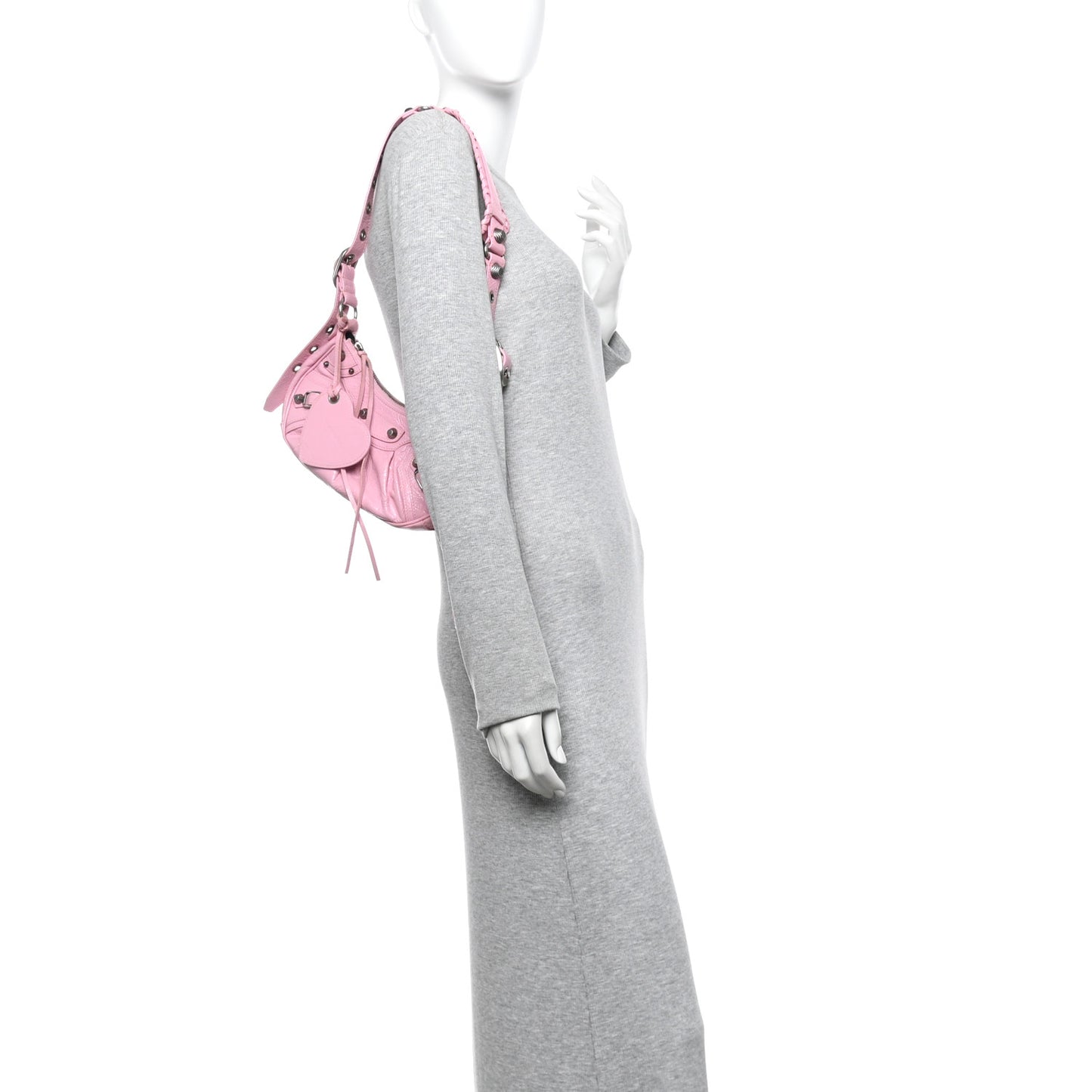 Agneau Arena Le Cagole Shoulder Bag XS Candy Pink