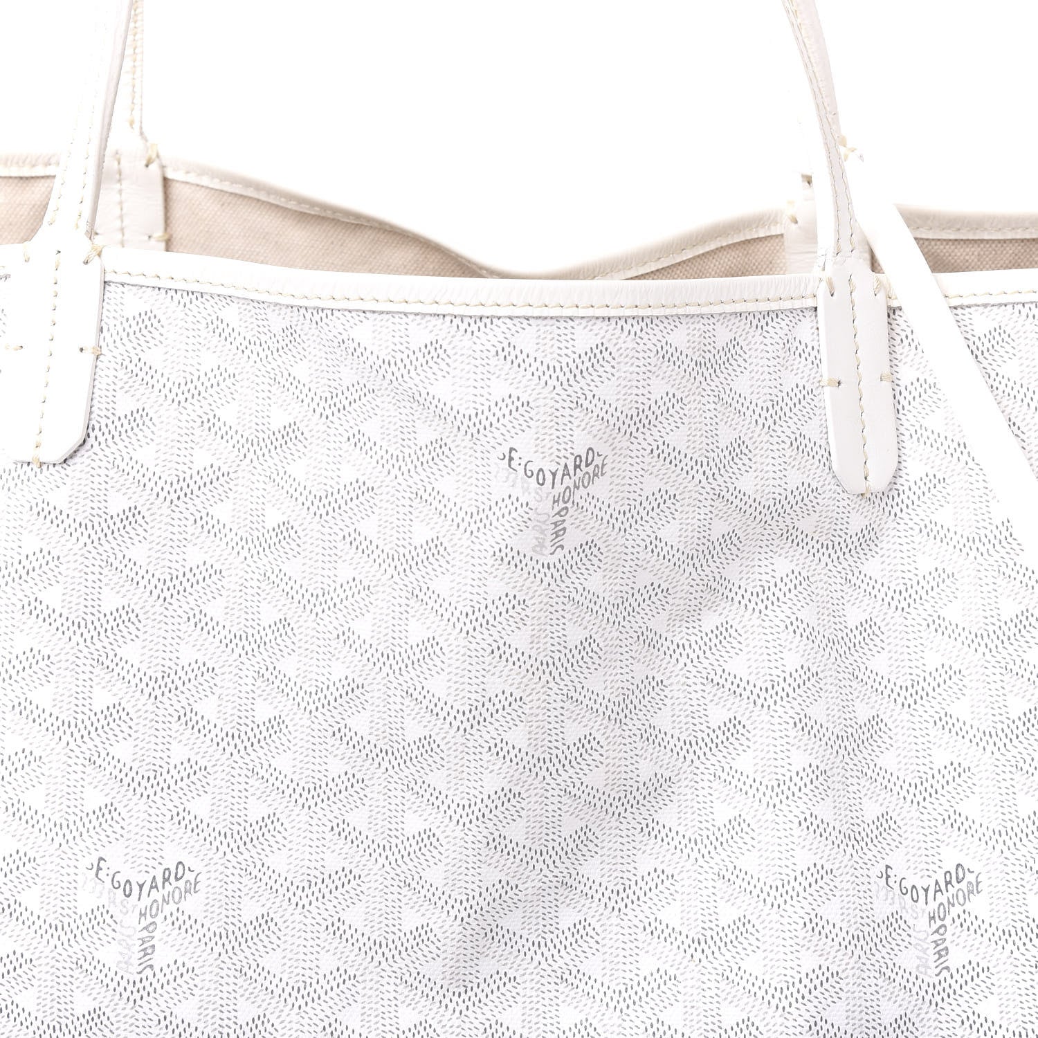Goyard Goyardine Saint Louis GM White 9 of 13