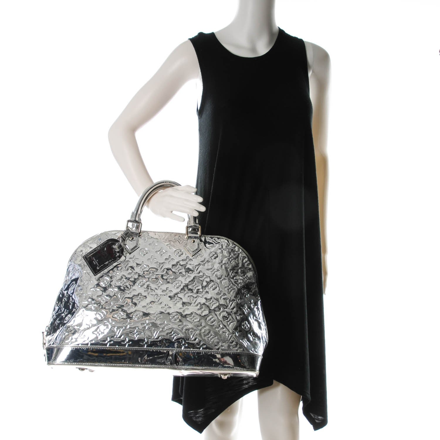 Louis Vuitton Monogram Miroir Alma GM XL Silver 2 of 10