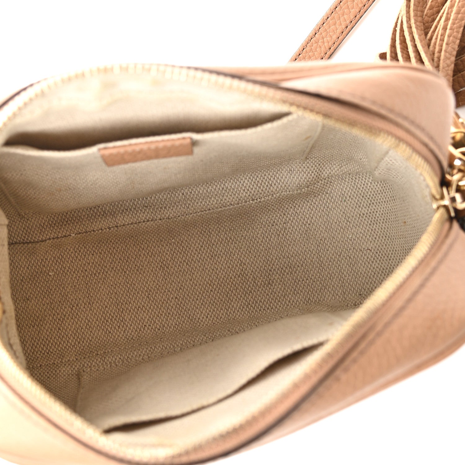 Gucci Pebbled Calfskin Small Soho Disco Bag Camelia 5 of 11