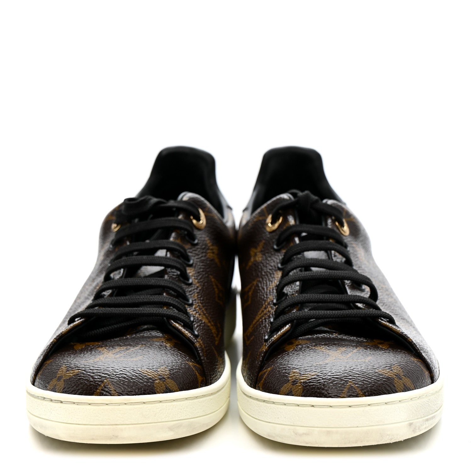 Louis Vuitton Patent Monogram Frontrow Sneakers 42 3 of 10