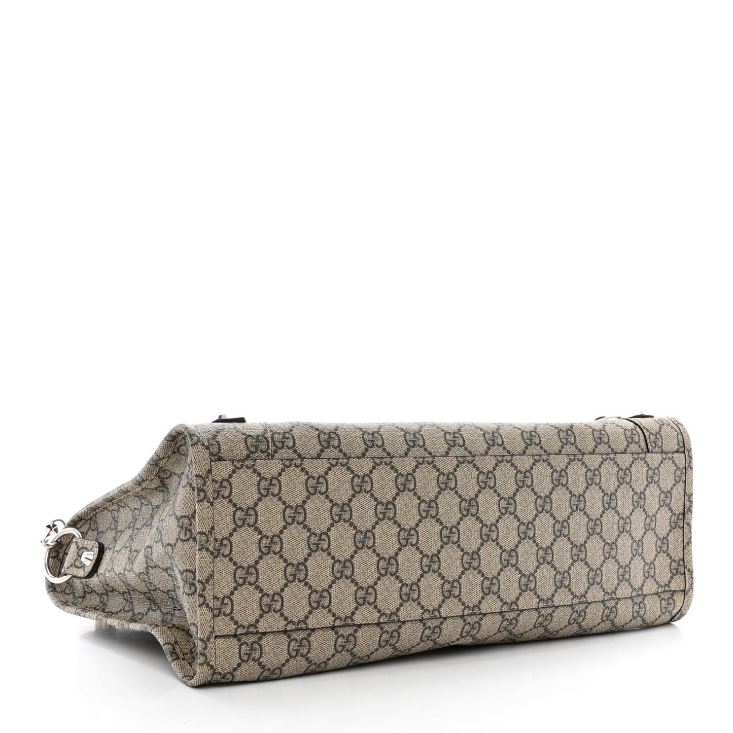 X GUCCI GG Supreme Monogram Neo Classic Silver Hardware City Beige Ebony