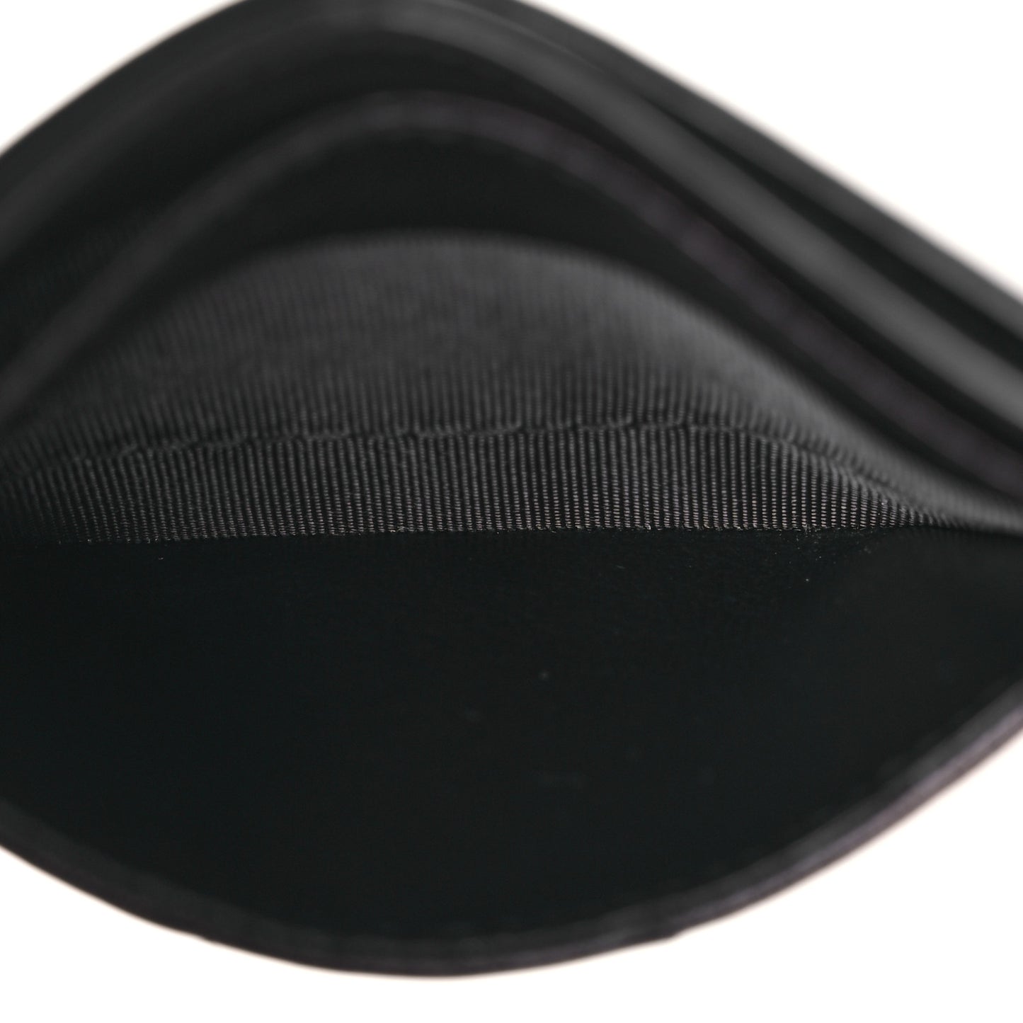 Lambskin Carre Quilted Gaby Card Case Black