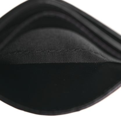Saint Laurent Lambskin Carre Quilted Gaby Card Case Black 6 of 10