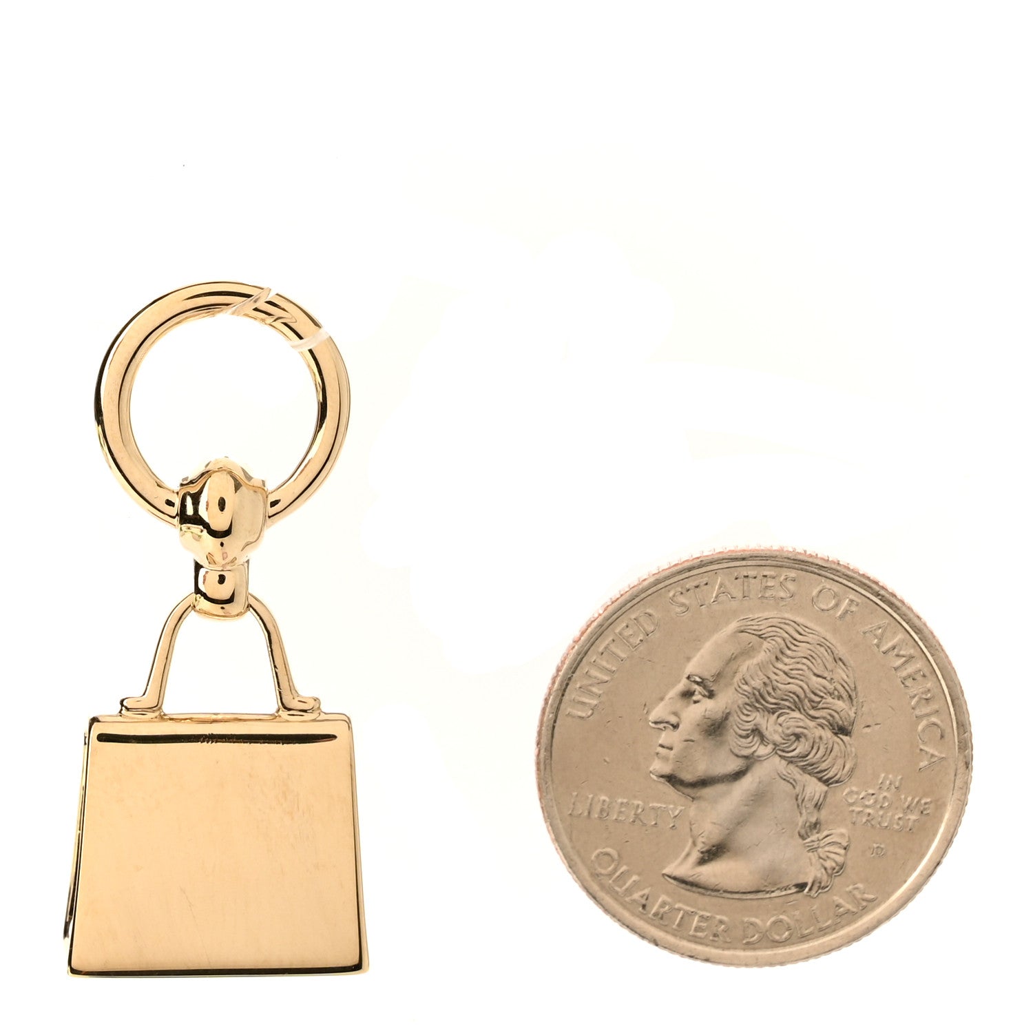Hermes Permabrass Mini Kelly Twilly Ring 2 of 4