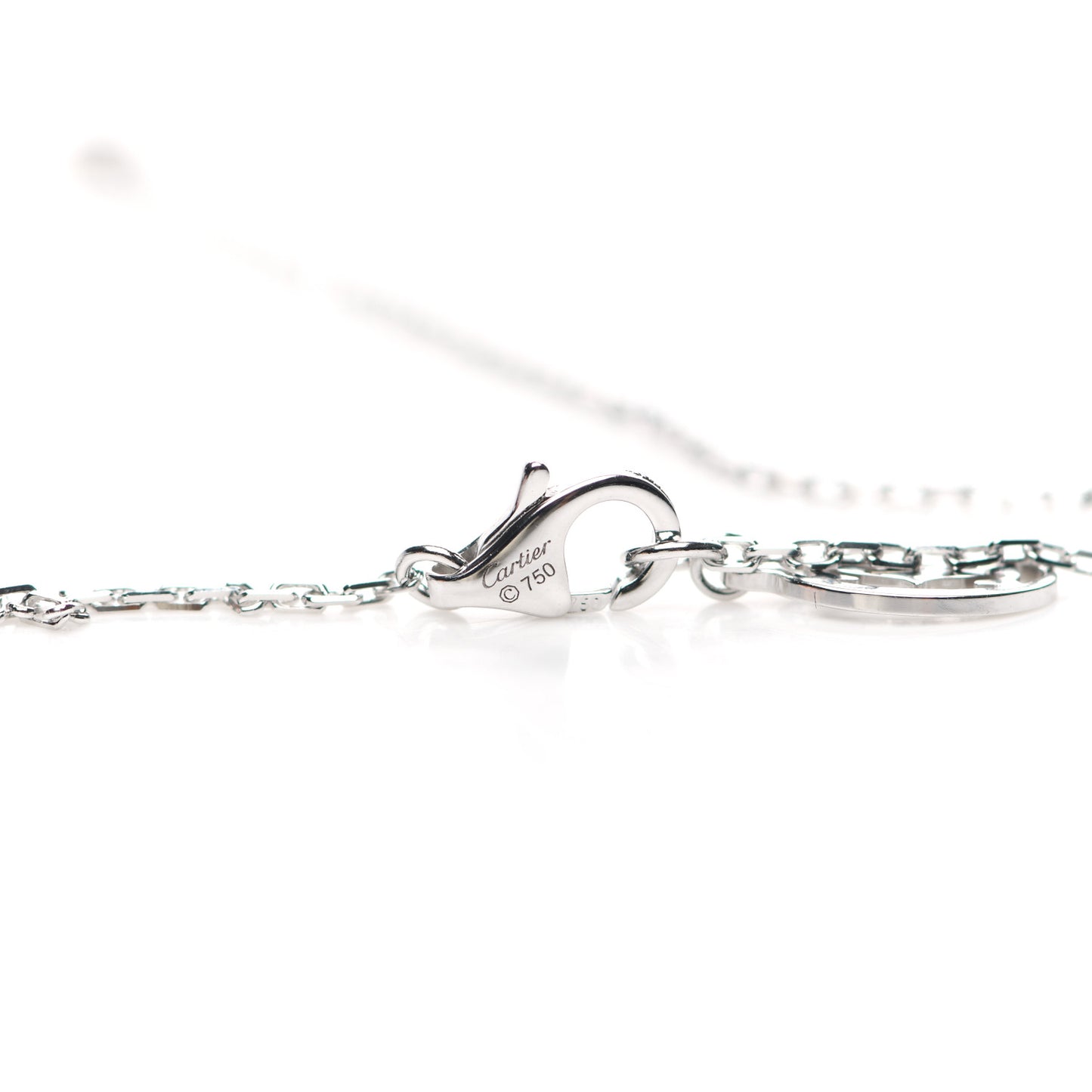 18K White Gold Diamond SM D'Amour Pendant Necklace