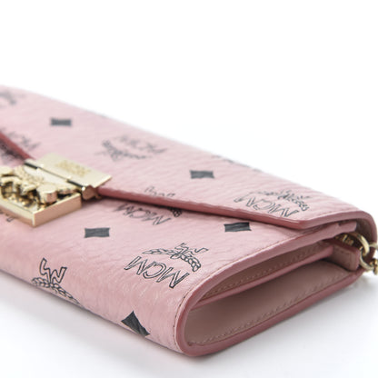 MCM Visetos Large Patricia Wallet On Chain Soft Pink 6 of 9