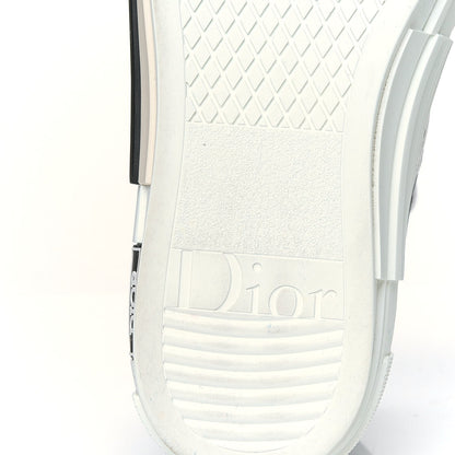 Christian Dior Technical Canvas Oblique Mens B23 High Top Sneakers 42 White Black 5 of 5
