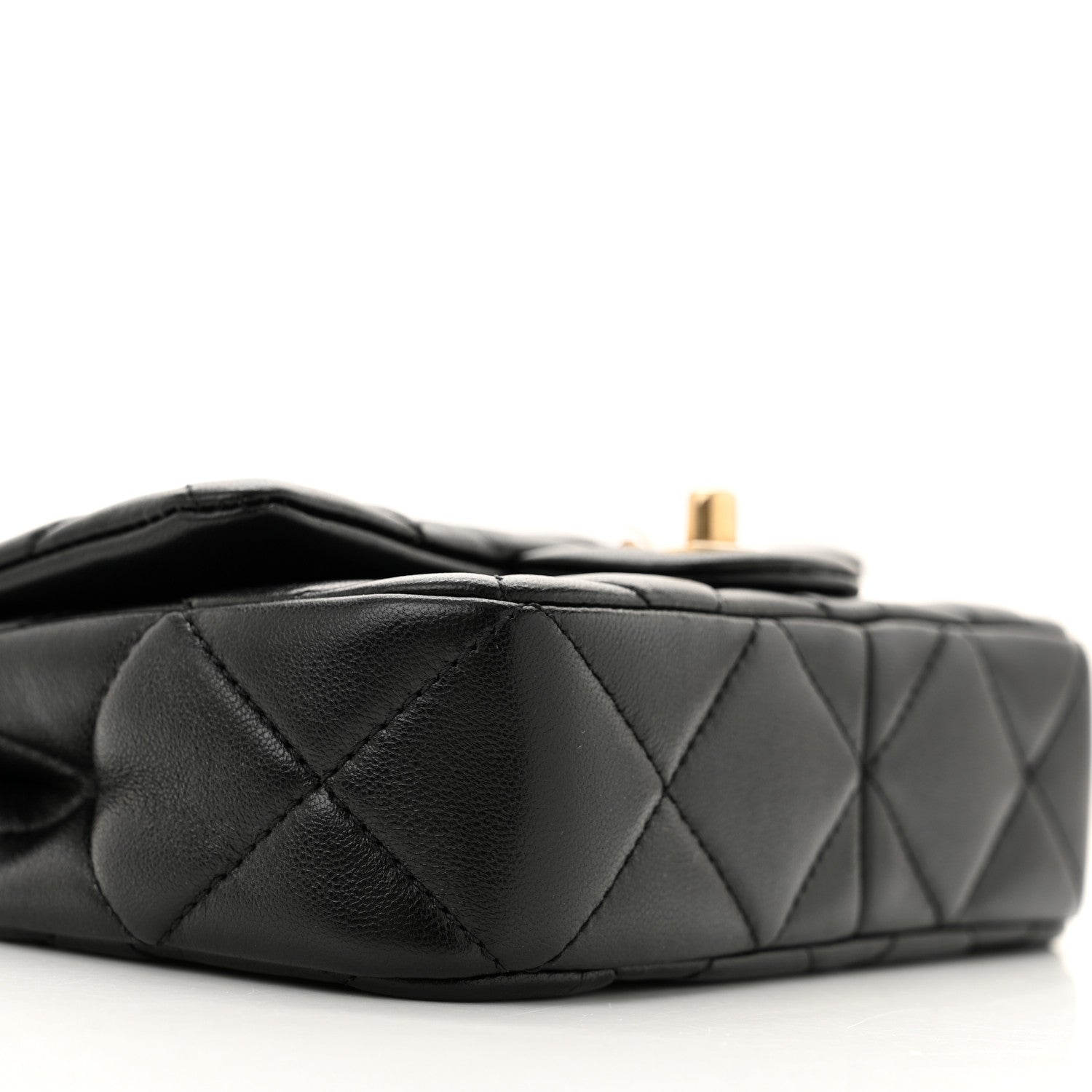 Chanel Lambskin Quilted Pearl Small Flap Black 9 of 11